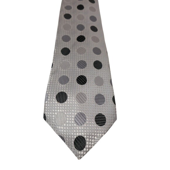 Emilio Ponti Polka Dot Pattern 100% Silk Men’s Neck Tie - Picture 1 of 10
